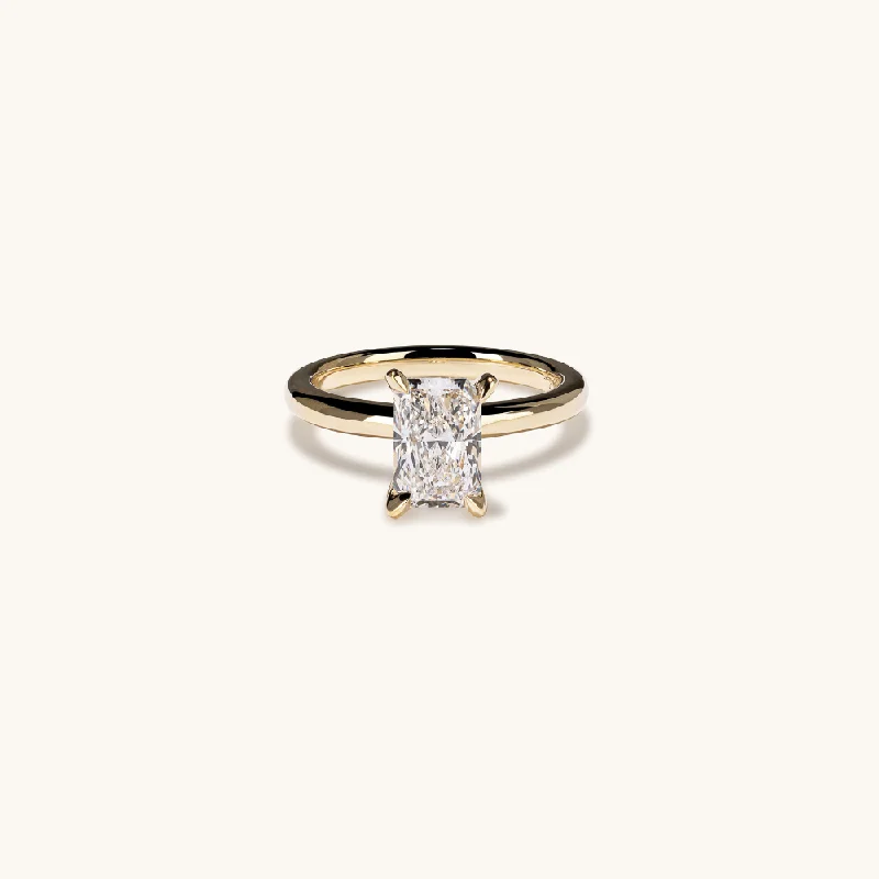 1.01 Radiant Lab Diamond Engagement Ring