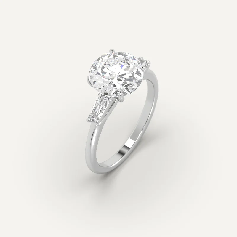 3 carat Round Cut Diamond Ring