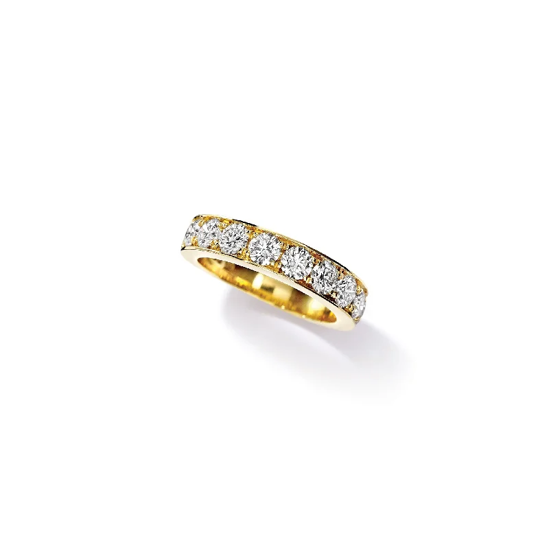 Angelica Half Eternity Ring 18ct Yellow Gold - Diamond