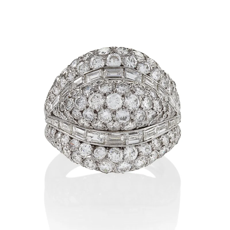 Van Cleef & Arpels Diamond Bombé Ring