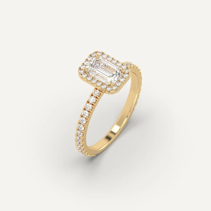 1 carat Emerald Cut Diamond Ring