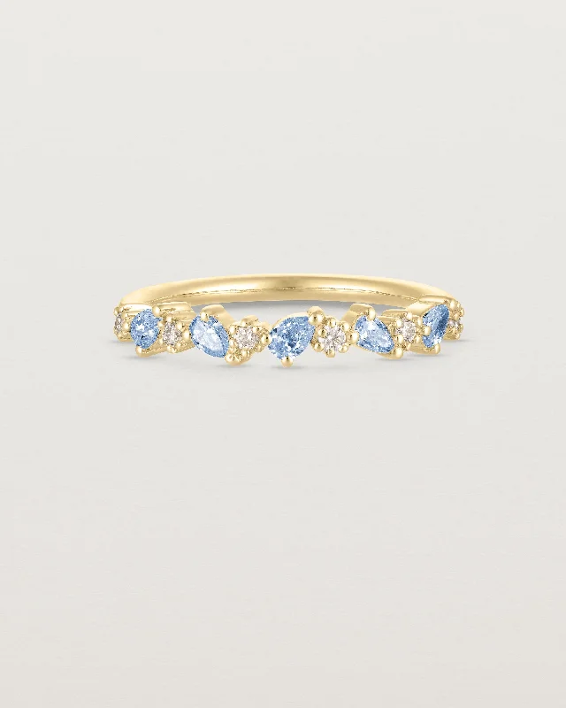 Elora Ring | Ceylon Sapphires & Diamonds