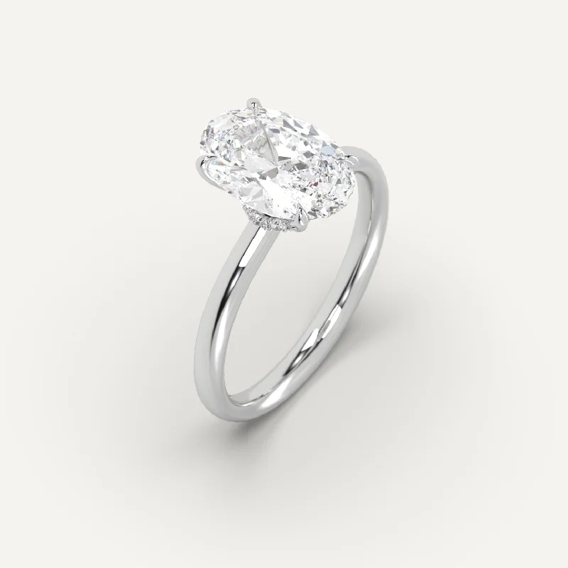 3 carat Oval Cut Diamond Ring