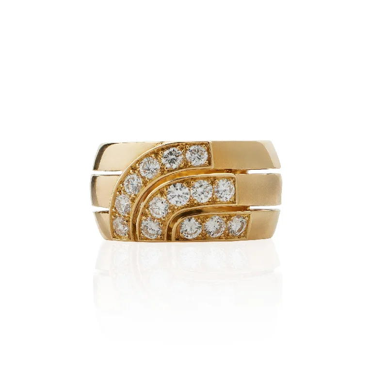 Cartier Paris 18K Gold and Diamond Ring