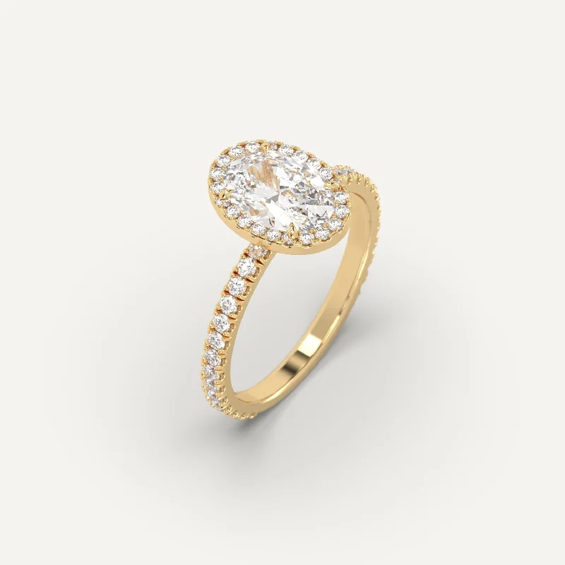 1 carat Oval Cut Diamond Ring