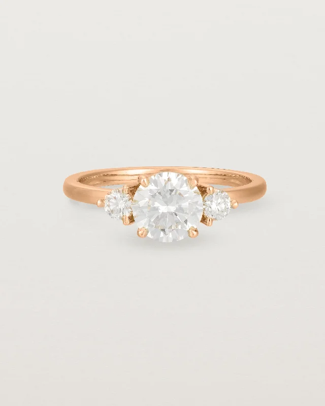 Petite Una Round Trio Ring | Laboratory Grown Diamonds